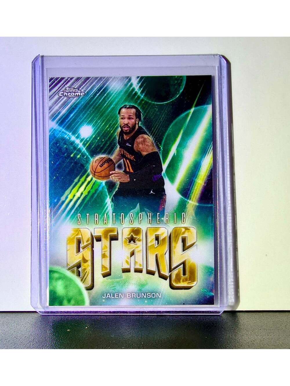 Jalen Brunson 2025-26 NBA Topps Chrome Update Stratospheric Stars #ST-12 Card